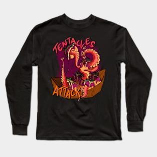 Tentacles Attack (takoyaki) Long Sleeve T-Shirt